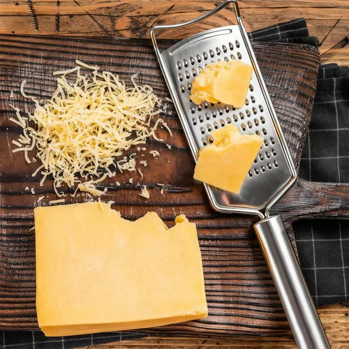 Miniatura 5 de Rallador de queso, rallador de limón con asa, rallador de cocina, juego de 5 unidades de acero inoxidable para especias de queso, jengibre, ajo