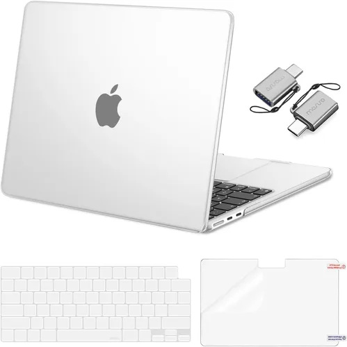 Miniatura 37 de Mosiso Funda para MacBook Air de 13 y 13.6 pulgadas, 2024, 2023 y 2022, M3 A3113, M2 A2681, Touch ID, carcasa rígida, cubierta de teclado, protector