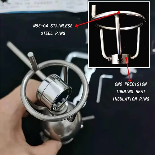 Miniatura 5 de Máquina de palomitas de maíz de aire caliente, máquina de palomitas de maíz de alta presión, de acero inoxidable, calentador de fuego, para fiesta