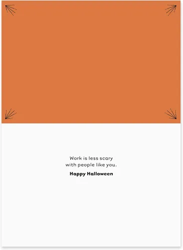 Miniatura 2 de Hallmark Business (paquete de 25) tarjetas de Halloween (negro y naranja) para empleados, grupos, asociaciones, organizaciones, personal