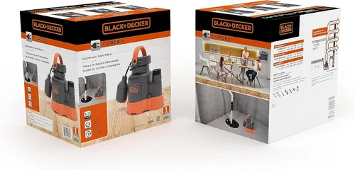 Miniatura 2 de Black+Decker Bomba sumergible de sumidero de 1/3 HP, bombas de hasta 2500 GPH