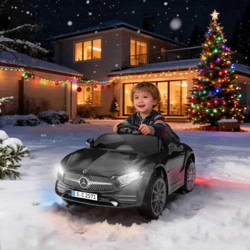 Miniatura 2 de Auto de paseo para niños de 12 V con control remoto de 2.4 G, automóvil eléctrico alimentado por batería, puertas dobles, cinturón de seguridad, luz