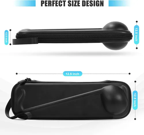 Miniatura 3 de Funda rígida de transporte compatible con instrumento musical japonés Otamatone, sintetizador portátil diseñado para bolsa de almacenamiento