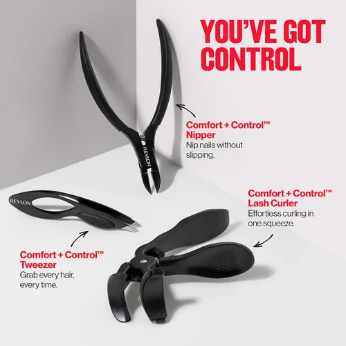 Miniatura 11 de Revlon Comfort and Control - Pinza para uñas, fácil de usar para manicuras, 1 unidad