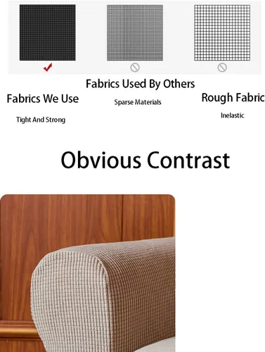 Miniatura 2 de LINGXIYA Funda de Reposabrazos de Terciopelo Suave y Elástico, Fundas para Reposabrazos de Sillas/Sofas, Fundas para Brazos de Sofá, Protector