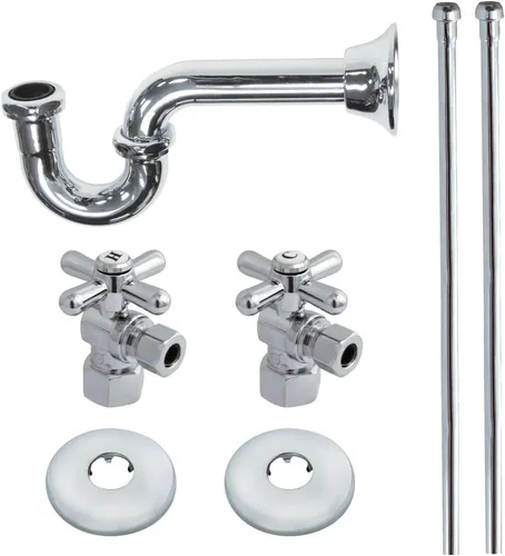 Miniatura 12 de Kingston Brass KPK107P Trimscape Kit de suministro de fontanería combinado, latón cepillado Cobrizo cepillado