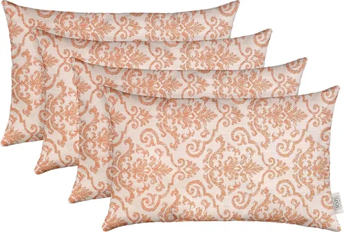 Miniatura 35 de RSH DECOR: Sunbrella - Juego de 4 almohadas lumbares, 20 x 12 pulgadas, tela de rendimiento resistente al agua y a la decoloración, fundas