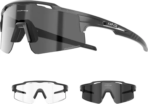 KAPVOE Gafas de sol de ciclismo fotocromáticas para bicicleta de montaña, transparentes, MTB en bicicleta, equitación, béisbol, correr, golf, para