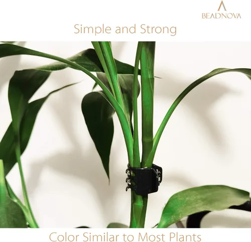 Miniatura 4 de BEADNOVA 100 clips de orquídeas grandes para orquídeas para plantas de flores y vides (0.8 in, 100 unidades)