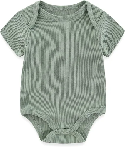 Miniatura 31 de Kiddiezoom Mameluco unisex de algodón de una pieza para bebé recién nacido, 5