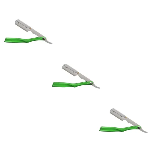 Miniatura 12 de Beavorty 2 unids mango ergonómico Barber Razor Blade Holder Barber Shop Blade Holder para el hogar