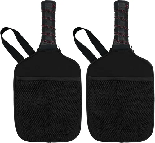 Miniatura 9 de HEYSKAY Pickleball Paddle Cover Pickleball Racket Sleeve Bag with Handle Strap Pickle-Ball Equipment Protective Paddle Sleeve with Mesh Pocket Negro