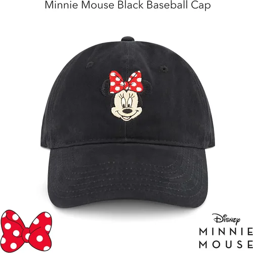 Miniatura 2 de Concept One Disneys Minnie Mouse Bows Embroidered Cotton Adjustable Dad Hat with Curved Brim