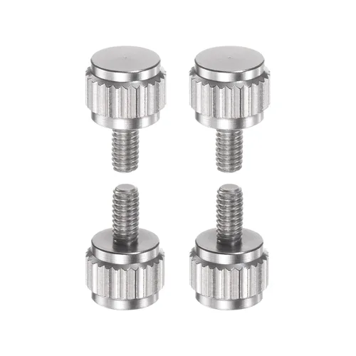 Miniatura 10 de HARFINGTON 4 pinzas Vernier tornillos de bloqueo M2x4mm cabeza plana redonda moleteada pulgar perilla pernos