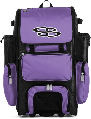 Miniatura 93 de Boombah Rolling Superpack - Bolsa para equipo de béisbol/sóftbol, varios colores, mango telescópico y capacidad para 4 murciélagos, versión