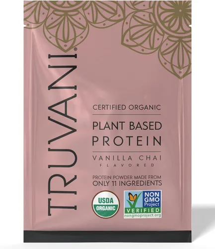 Miniatura 19 de Truvani Proteína vegana de guisante en polvo Matcha 0.71 oz de proteína orgánica a base de plantas 1 porción Keto Sin gluten y lácteos