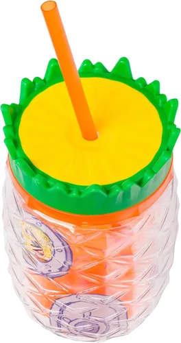 Miniatura 2 de Silver Buffalo Bob Esponja Gary Snail House in Bikini Bottom Piña Vaso de doble pared, 16 onzas (paquete de 12)