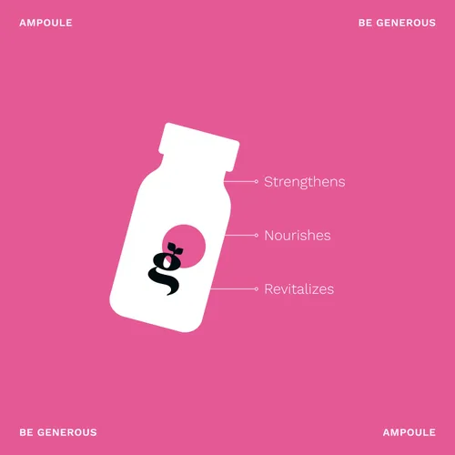 Miniatura 6 de Ampolla nutritiva para el cabello con leche de jengibre con proteínas y provitamina B5 BE GENEROUS (paquete de 6 x 0.5 onzas líquidas)