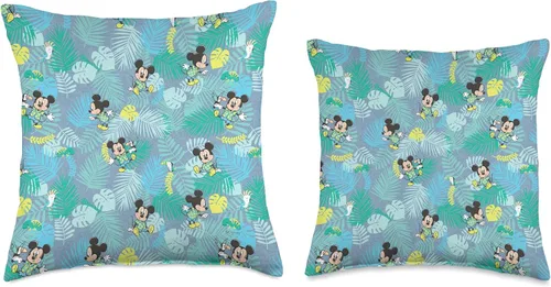 Miniatura 3 de Disney Baby Mickey Mouse - Cojín con estampado tropical (16.0 x 16.0 in), multicolor