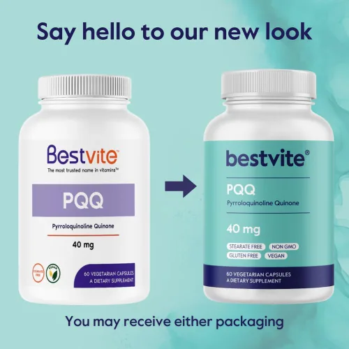 Miniatura 7 de BESTVITE PQQ 40mg (Pirroloquinolina Quinona) (60 cápsulas vegetarianas) - Sin estearatos - Vegano - Sin OMG - Sin gluten