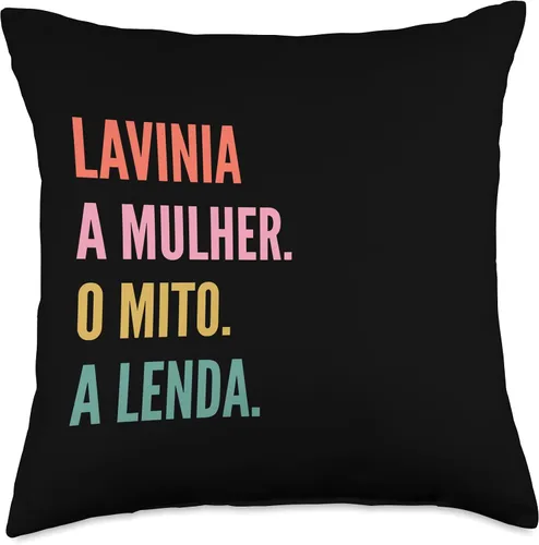 Miniatura 4 de Funny Portuguese First Name Design - Lavinia Throw Pillow