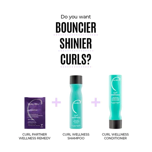 Miniatura 6 de Malibu C Curl Partner Wellness Remedy (1 paquete) – Elimina la acumulación mineral para un cabello más saludable y rizado más rebotante – Contiene