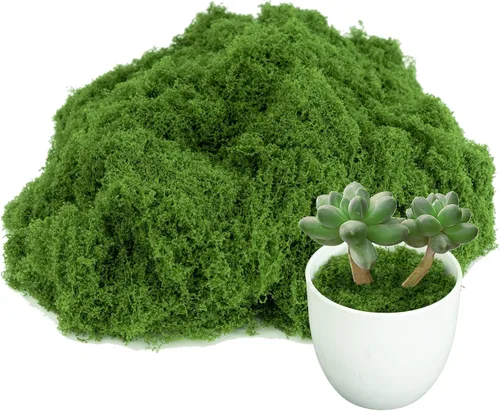 Musgo verde falso para plantas en maceta, musgo artificial para manualidades en interiores, decoración de mesa de bricolaje, accesorios de jardín de