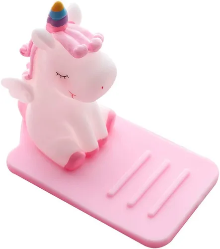 ZOSTLAND Soporte ajustable Kawaii Unicorn Fly Horse Pegasus Pony Soporte ajustable para teléfono de escritorio, soporte de escritorio multifunción