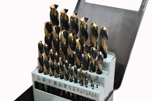 Miniatura 2 de 29PC mano izquierda industrial negro y oro Brocas Set 135 grados Split Point