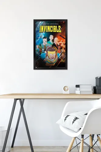 Miniatura 6 de Trends International Invincible - Póster de pared de una hoja, 22.4 pulgadas de largo x 14.7 pulgadas, versión enmarcada en negro Versión con marco
