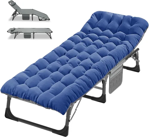 Miniatura 37 de ABORON Catre de Camping para Adultos de 28" Extra Ancho, Resistente 1200D Oxford Catre para Dormir, Cama de Campamento Plegable Portátil con Gris