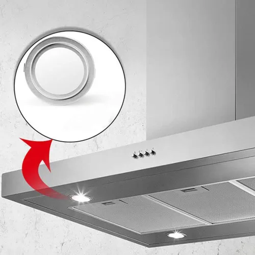 Miniatura 6 de Paquete de 2 bombillas halógenas de 20 W de 12 V CA para 2.362 in/2.35 pulgadas de agujero antiguo campana campana de cocina bombilla de gabinete
