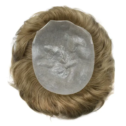 Miniatura 14 de Toupee for Men Human Hair Pieces Ultra Thin Skin Mens Toupee Hair Replacement System Mens Hair Units for Men
