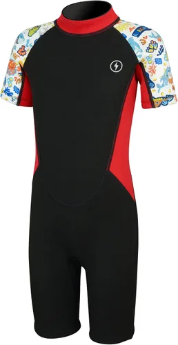 Miniatura 10 de Dark Lightning - Traje de neopreno térmico para niños de 3/2 mm para niños y niñas, traje de baño térmico de neopreno, traje de baño de una pieza