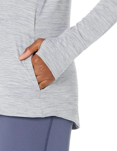 Miniatura 3 de Tienda Essentials Sudadera con capucha para mujer Brushed Tech Stretch Popover (disponible en tallas extragrandes)