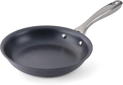Miniatura 8 de CUISIPRO Sartén de acero inoxidable anodizado duro de fácil liberación, 2.25qt/9.5" diam