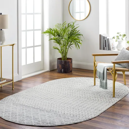 Miniatura 40 de Livabliss Alfombras de Área - Alfombra Chester Boho Marroquí Negra de 2x16 para Sala de Estar y Dormitorio - Alfombra Geométrica Blanca y Gris
