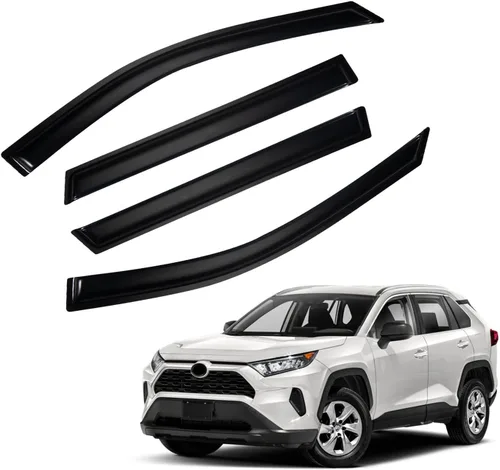 Miniatura 79 de Protectores de lluvia compatibles con modelos Trailblazer/GMC Envoy 2002-2009 para 5 pasajeros, visera de ventana lateral, deflector de viento