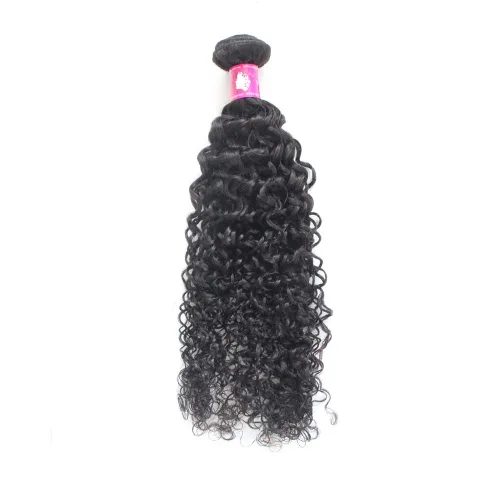 Miniatura 7 de Deep Curly Hair Bundle Brazillian Virgin Hair Weft Supplier 1pcs 12 Inch 1B Black 100g Soft Remy Hair Bundles
