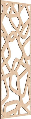 Miniatura 64 de Acme Paneles de pared decorativos de madera con calado, 9 3/8 pulgadas de ancho x 24 3/8 pulgadas de alto x 1/4 de alto, roble rojo