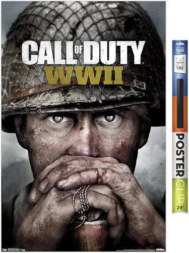 Miniatura 12 de Trends International Call of Duty: WWII - Póster de pared Key Art, 22.375 x 34 pulgadas, versión premium sin marco