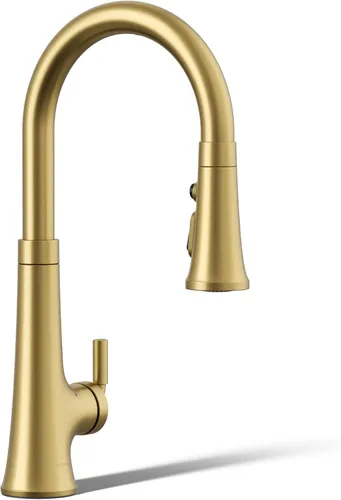 Miniatura 31 de KOHLER 23767-BL Grifo de tono de barra de cocina de un solo mango, grifo de fregadero de preparación, grifo de barra húmeda, grifo para fregadero