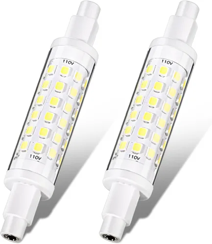 Honoson 2 piezas Bombilla LED R7S 100W Bombillas de repuesto halógenas Globo regulable T3 Tipo J Luz para trabajo Iluminación de paisajes Lámparas