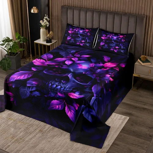 Miniatura 22 de Erosebridal Juego de colcha de luna trippy tamaño Queen, juego de edredón de estrellas psicodélicas, juego de colcha de astrología, juego de ropa