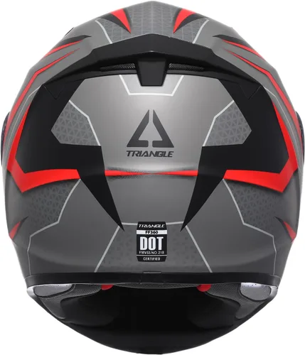 Miniatura 5 de Triangle Casco de doble visera para motocicleta y bicicleta, aprobado por DOT