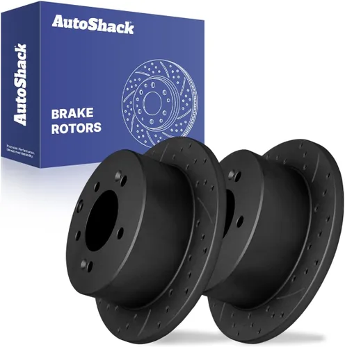 Miniatura 10 de AutoShack 10.31" (262 mm) Rotores de Freno Traseros Sólidos Recubiertos de Reemplazo para 2010-2013 Kia Soul 2010-2013 Kia Forte Juego de 2 Piezas