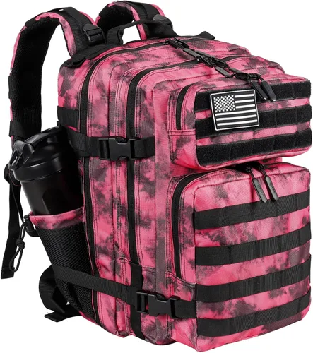 Miniatura 25 de LHI Mochila Militar Táctica para Hombres y Mujeres 25L/35L Mochila de Asalto del Ejército Bolsa Mochila Pequeña con Portabotellas