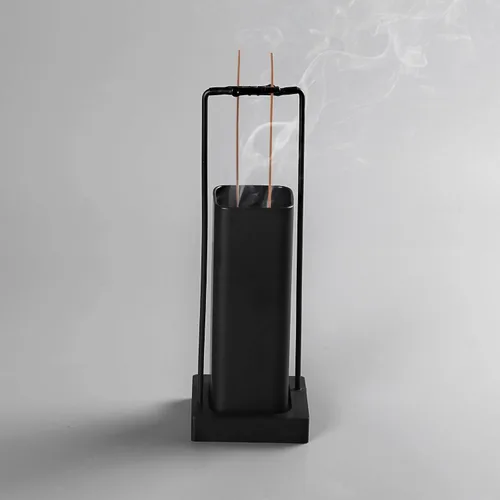 Miniatura 11 de Soporte para Varillas de Incienso, Quemador de Incienso Invertido con Recolector de Cenizas de Vidrio Negro Extraíble Anti-Vuelo de Cenizas Todo