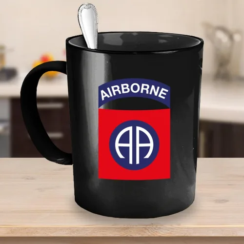 Miniatura 3 de 82nd Airborne - Taza de café del ejército, ambos lados