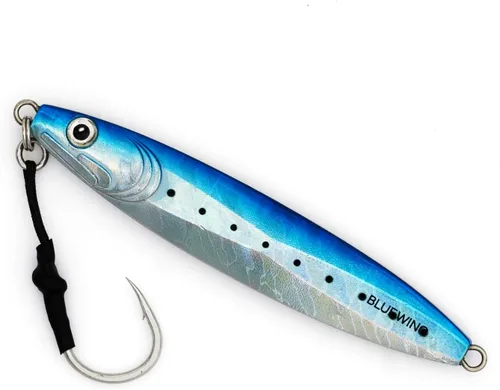 Miniatura 29 de BLUEWING Señuelos de pesca para agua salada de paso lento, plantillas verticales de 2.82 oz-35.27 oz cebo de hundimiento de peces con gancho